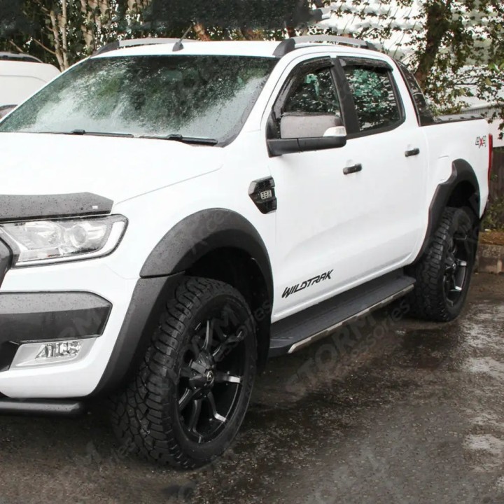 Fender Flares, EGR Arch Set Kit, Color Matt Black, Ford Ranger Double Cab 2016 - 2019 - EDK.ro