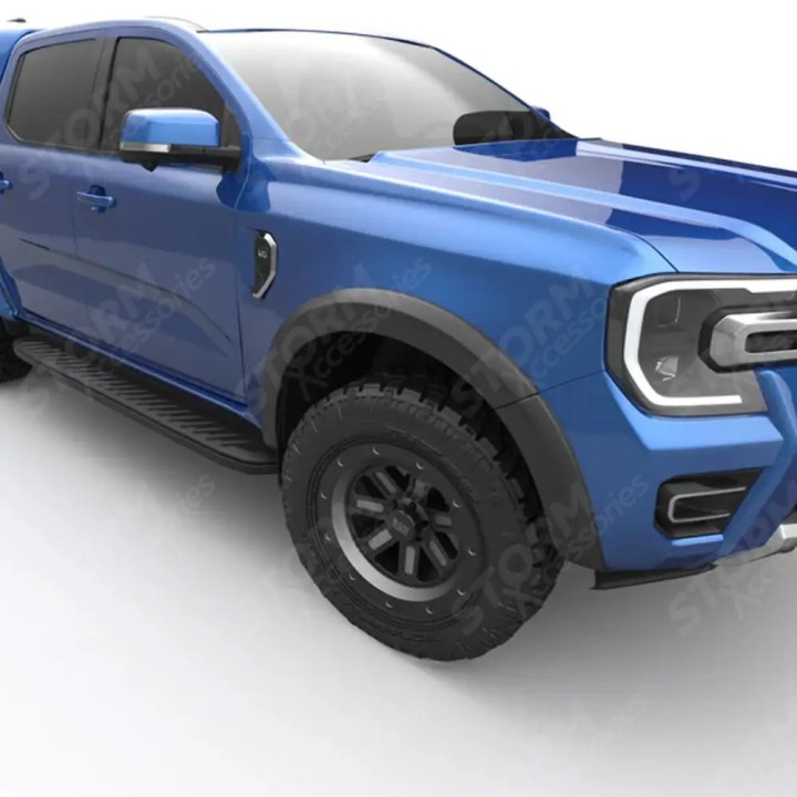 Fender Flares, EGR Smooth for T9, Color Matt Black, Ford Ranger Platinum 2023 - Present - EDK.ro