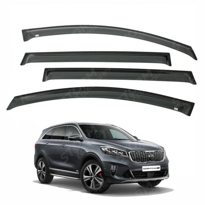 Wind Deflectors, EGR 4-pcs External Fit, Kia Sorento 2015 - Present - EDK.ro