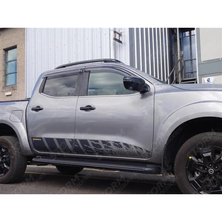 Wind Deflectors Set of 4, EGR Genuine External Fit for Np300, Nissan Navara Double Cab 2016 - Present - EDK.ro