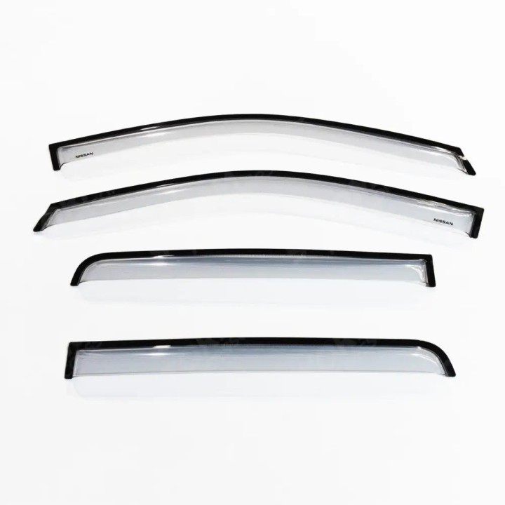 Wind Deflectors Set of 4, EGR Genuine External Fit for Np300, Nissan Navara Double Cab 2016 - Present - EDK.ro