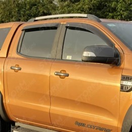 Wind Deflectors Set of 4, EGR External Fit, Ford Ranger Double Cab 2012 - 2022 - EDK.ro