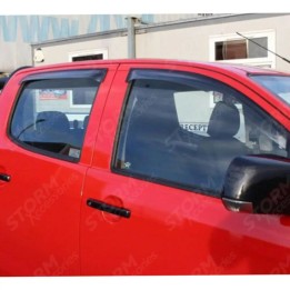 Wind Deflectors Set of 4, EGR External Fit, Isuzu D-Max Double Cab 2012 - Present - EDK.ro