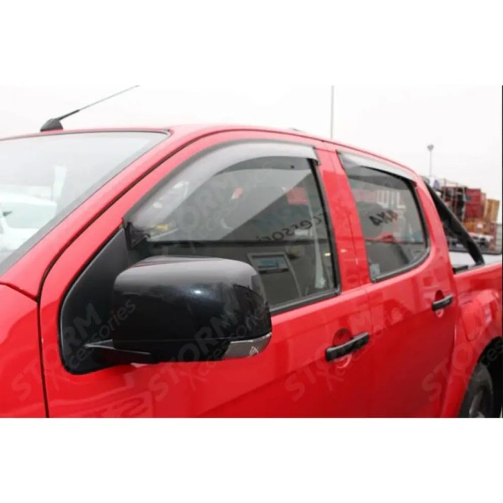 Wind Deflectors Set of 4, EGR External Fit, Isuzu D-Max Double Cab 2012 - Present - EDK.ro