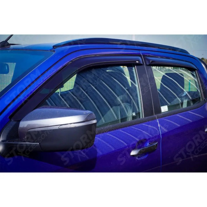 Wind Deflectors Set of 4, EGR External Fit, Isuzu D-Max Double Cab 2021 - Present - EDK.ro