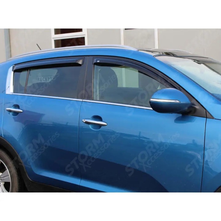 Wind Deflectors Set of 4, EGR External Fit, Kia Sportage 2010 - 2015 - EDK.ro