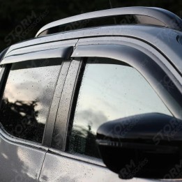 Wind Deflectors Set of 4, EGR External Fit for Np300, Nissan Navara, Mercedes-Benz X-Class Double Cab 2016 - Present - EDK.ro