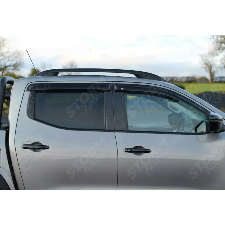 Wind Deflectors Set of 4, EGR External Fit for Np300, Nissan Navara, Mercedes-Benz X-Class Double Cab 2016 - Present - EDK.ro