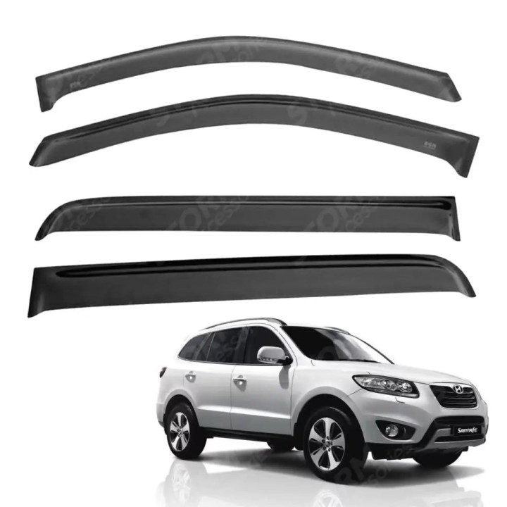 Quad Wins Deflectors External Fit, EGR, Hyundai Santa Fe 2012 - 2015 - EDK.ro