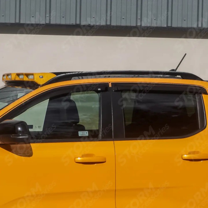 Wind Deflectors, EGR External Fit, Color Dark Smoke, Ford Ranger, Volkswagen Amarok Double Cab 2023 - Present - EDK.ro