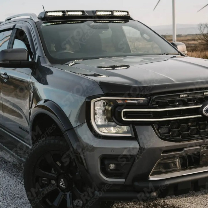 Paravânturi, EGR Montaj Exterior, Culoare Fumuriu Închis, Ford Ranger, Volkswagen Amarok Cabină Dublă 2023 - Prezent - EDK.ro