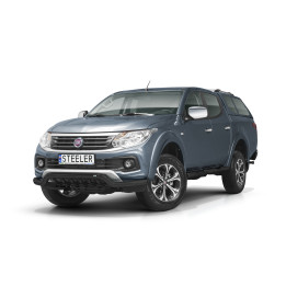 Bullbar Omologat RAR, Steeler 4x4 Low Spoiler Bar cu Țăruși, Culoare Negru, Fiat Fullback 2015 - Prezent - EDK.ro