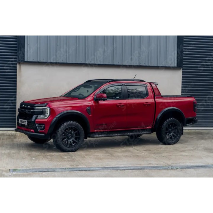 Wind Deflectors, EGR External Fit, Color Dark Smoke, Ford Ranger, Volkswagen Amarok Double Cab 2023 - Present - EDK.ro