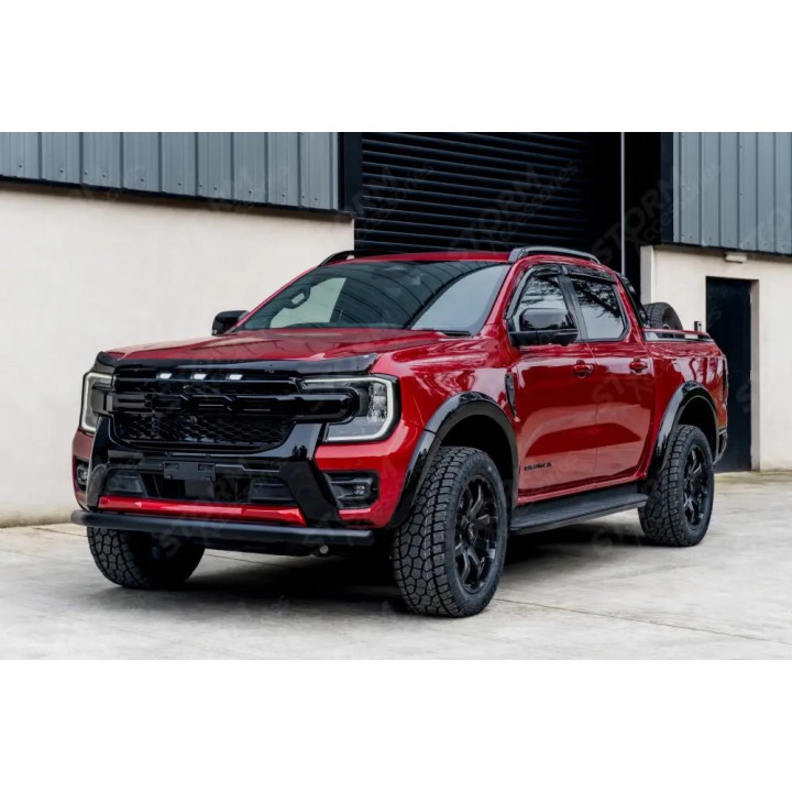 Wind Deflectors, EGR External Fit, Color Dark Smoke, Ford Ranger, Volkswagen Amarok Double Cab 2023 - Present - EDK.ro