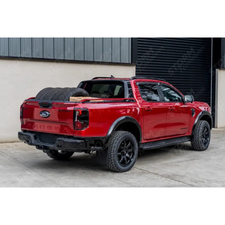 Wind Deflectors, EGR External Fit, Color Dark Smoke, Ford Ranger, Volkswagen Amarok Double Cab 2023 - Present - EDK.ro
