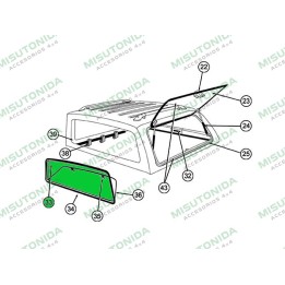 Replacement Part - Front Hinged Window, Alpha - EDK.ro