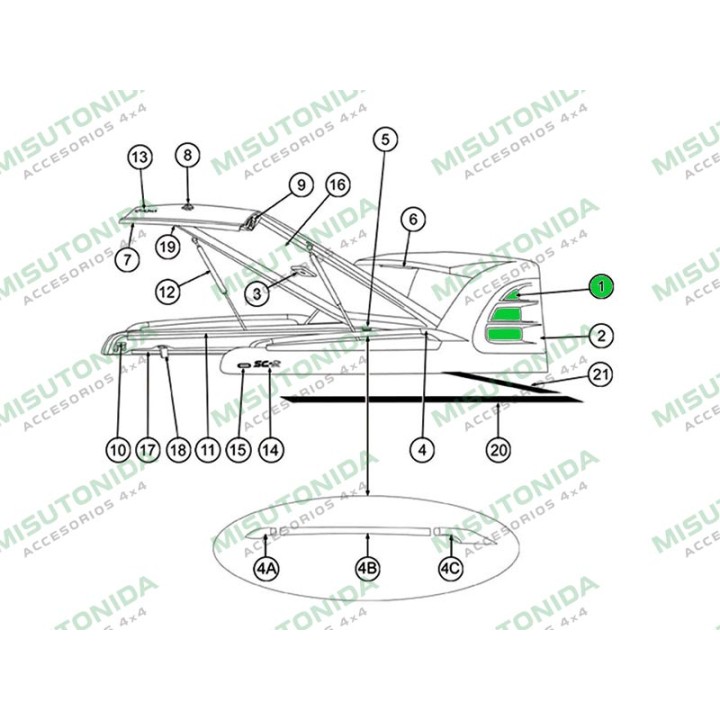 Replacement Part - Right Window, Alpha - EDK.ro