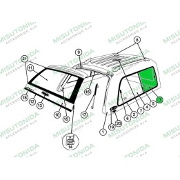 Replacement Part - Left Sliding Window, Alpha - EDK.ro