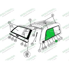 Replacement Part - Left Sliding Window, Alpha - EDK.ro