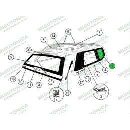 Replacement Part - Side Window, Alpha - EDK.ro
