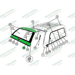 Replacement Part - Tailgate Frame, Alpha - EDK.ro