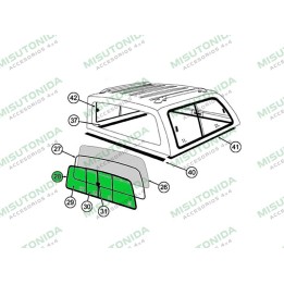 Replacement Part - Front Sliding Window, Alpha - EDK.ro
