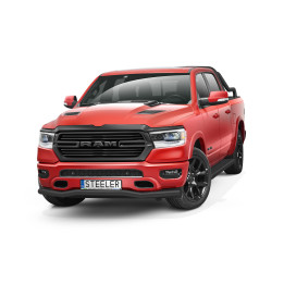 EC Homologated Bullbar, Steeler 4x4 Low Spoiler Bar, Color Black, Dodge RAM 1500 2019 - Present - EDK.ro