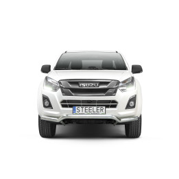 Bullbar Omologat RAR, Steeler 4x4 Low Spoiler Bar, Culoare Argintiu, Isuzu D-Max 2012 - Prezent - EDK.ro