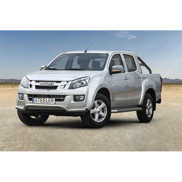 Bullbar Omologat RAR, Steeler 4x4 Low Spoiler Bar, Culoare Argintiu, Isuzu D-Max 2012 - Prezent - EDK.ro