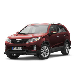 Bullbar Omologat RAR, Steeler 4x4 Low Spoiler Bar, Culoare Negru, Kia Sorento 2012 - 2015 - EDK.ro
