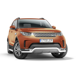 Bullbar Omologat RAR, Steeler 4x4 Low Spoiler Bar, Culoare Argintiu, Land Rover Discovery 2017 - Prezent - EDK.ro
