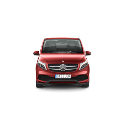 Bullbar Omologat RAR, Steeler 4x4 Low Spoiler Bar, Culoare Negru, Mercedes-Benz V-Class 2019 - 2024 - EDK.ro