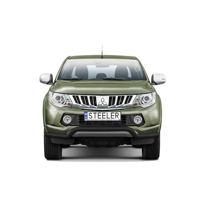 Bullbar Omologat RAR, Steeler 4x4 Low Spoiler Bar, Culoare Argintiu, Mitsubishi L200 2015 - 2019 - EDK.ro