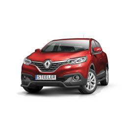 EC Homologated Bullbar, Steeler 4x4 Low Spoiler Bar, Color Black, Renault Kadjar 2016 - 2018 - EDK.ro