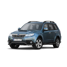 Bullbar Omologat RAR, Steeler 4x4 Low Spoiler Bar, Culoare Negru, Subaru Forester 2008 - 2013 - EDK.ro