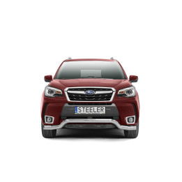 Bullbar Omologat RAR, Steeler 4x4 Low Spoiler Bar, Culoare Argintiu, Subaru Forester 2013 - 2019 - EDK.ro