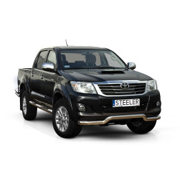 Bullbar Omologat RAR, Steeler 4x4 Low Spoiler Bar, Culoare Argintiu, Toyota Hilux 2005 - 2015 - EDK.ro