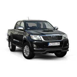 EC Homologated Bullbar, Steeler 4x4 Low Spoiler Bar, Color Black, Toyota Hilux 2005 - 2015 - EDK.ro
