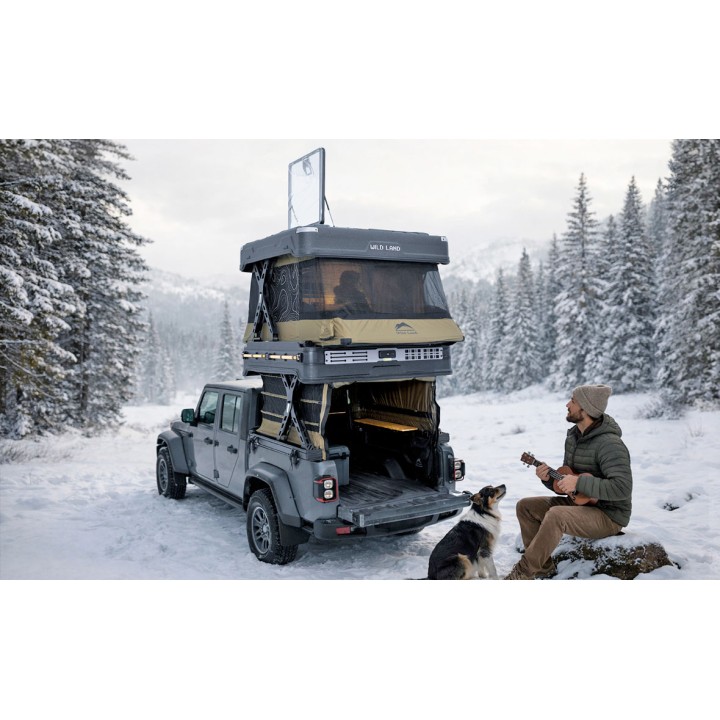 Mounting Bracket Kit, WildLand WINGMAN X Roof Tent (Requires Support ), Ford Ranger, Toyota Hilux Raptor 2016 - 2026 - EDK.ro