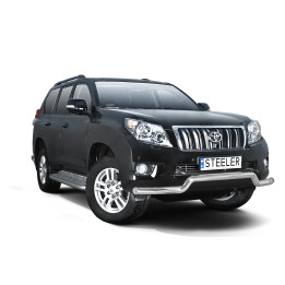 Bullbar Omologat RAR, Steeler 4x4 Low Spoiler Bar, Culoare Argintiu, Toyota Land Cruiser 150 2010 - 2013 - EDK.ro
