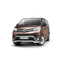Bullbar Omologat RAR, Steeler 4x4 Low Spoiler Bar, Culoare Argintiu, Toyota ProAce Verso 2016 - Prezent - EDK.ro