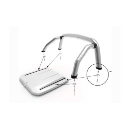 Stainless Steel Rollbar, Proform, Toyota Hilux 2016 - 2026 - EDK.ro