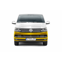 EC Homologated Bullbar, Steeler 4x4 Low Spoiler Bar, Color Black, Volkswagen Transporter T6 2015 - 2019 - EDK.ro