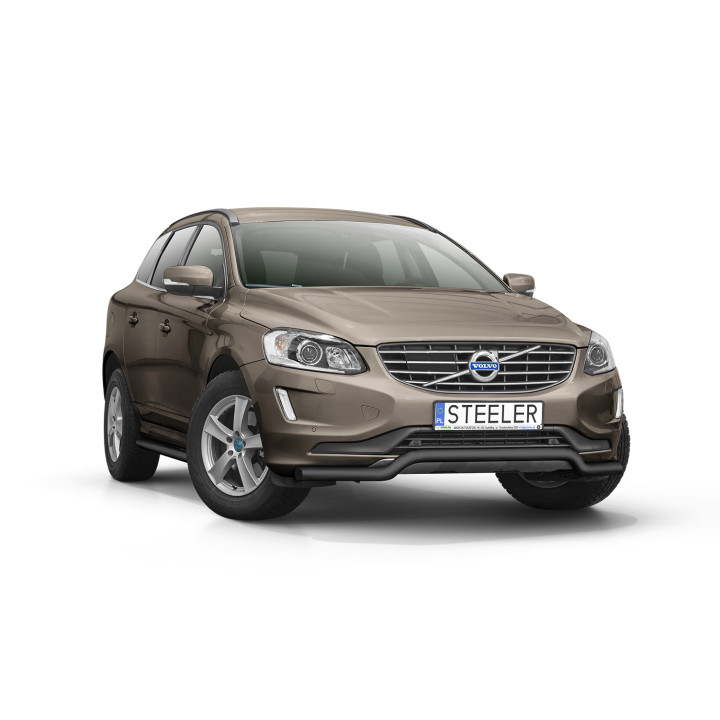 EC Homologated Bullbar, Steeler 4x4 Low Spoiler Bar, Color Silver, Volvo XC60 2014 - 2017 - EDK.ro