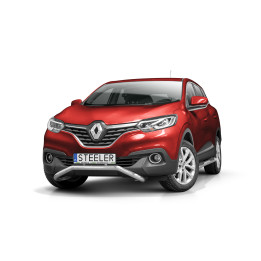 EC Homologated Bullbar, Steeler 4x4 Narrow Low Spoiler Bar, Color Silver, Renault Kadjar 2016 - 2018 - EDK.ro