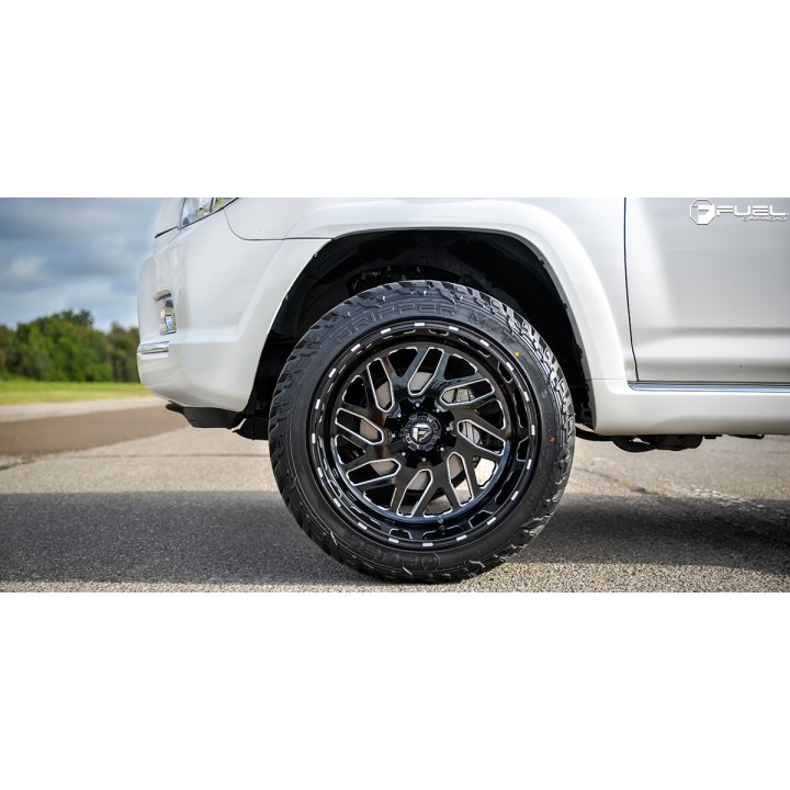 Jantă de Aluminiu, FUEL TRITON, 22x10.0, ET 18, 5x114.3 / 5x127, 78.10, Negru - EDK.ro