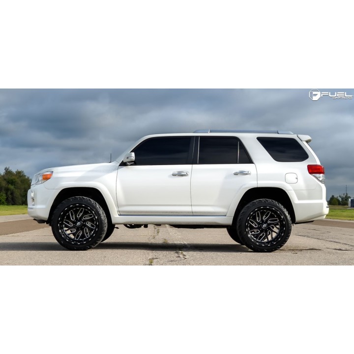 Jantă de Aluminiu, FUEL TRITON, 22x10.0, ET 18, 5x114.3 / 5x127, 78.10, Negru - EDK.ro