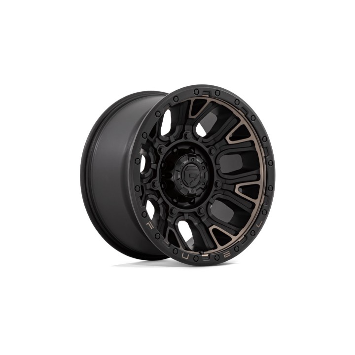 Jantă de Aluminiu, FUEL TRACTION, 17x9.0, ET 1, 6x139.7, 106.10, Negru - EDK.ro