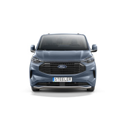 EC Homologated Bullbar, Steeler 4x4 Sport Bar, Color Silver, Ford Transit Custom 2023 - Present - EDK.ro