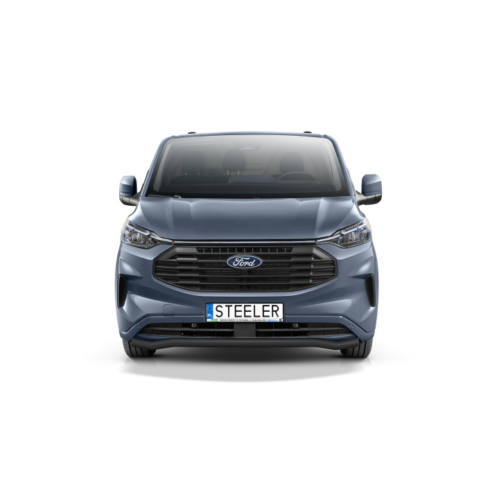 EC Homologated Bullbar, Steeler 4x4 Sport Bar, Color Black, Ford Transit Custom 2023 - Present - EDK.ro